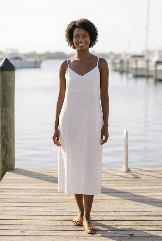 St. Augustine Linen Dress