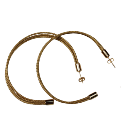 Golden Aura Statement Hoops