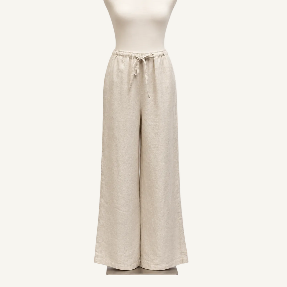 The Sunset Harbor Linen Pants, women's wide-leg European linen pants by HELINN