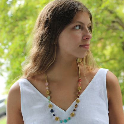 Golden Aura Terra Elements Necklace