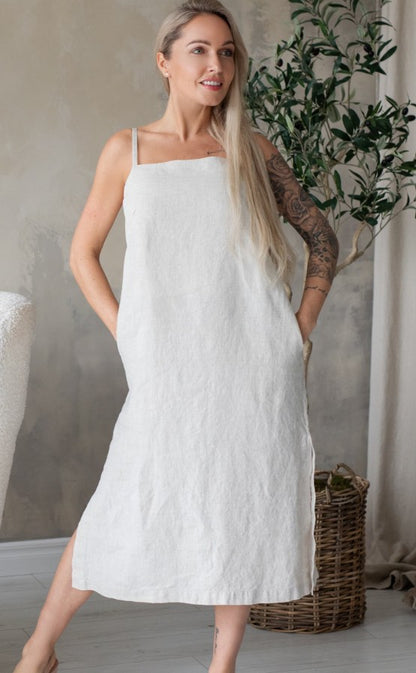 Capri Slip Linen Dress