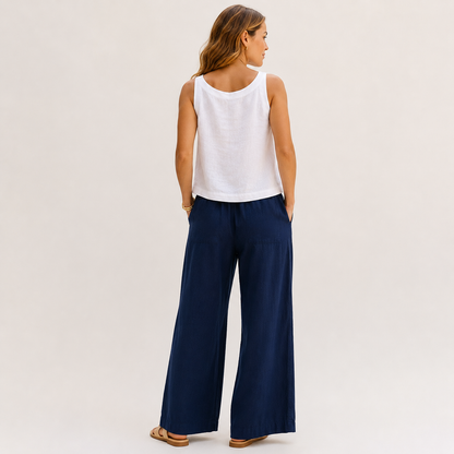 Amalfi Linen Top