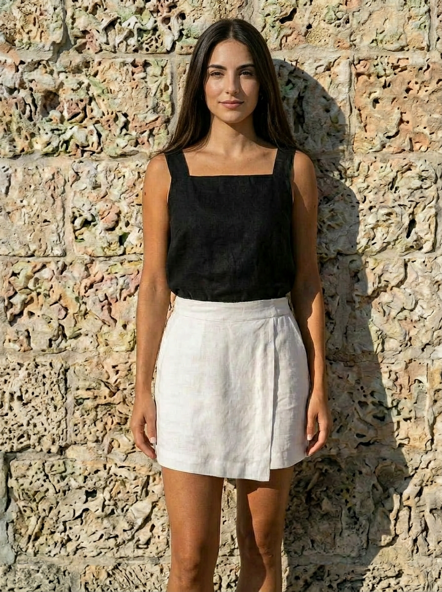 Anna Maria Linen Skort