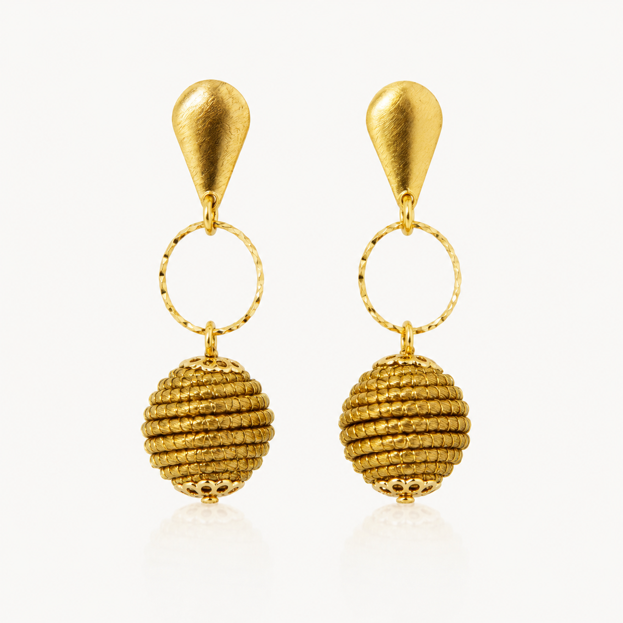 Aura Triple Circle Earrings