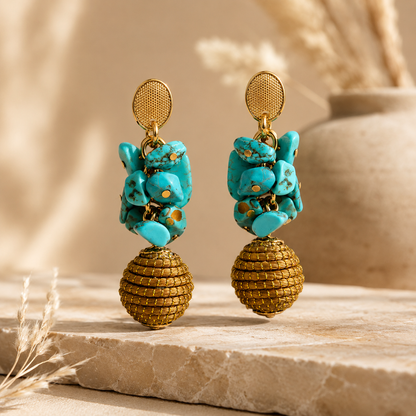 Aura Turquesa Earrings