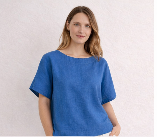 Palm Coast Linen Top
