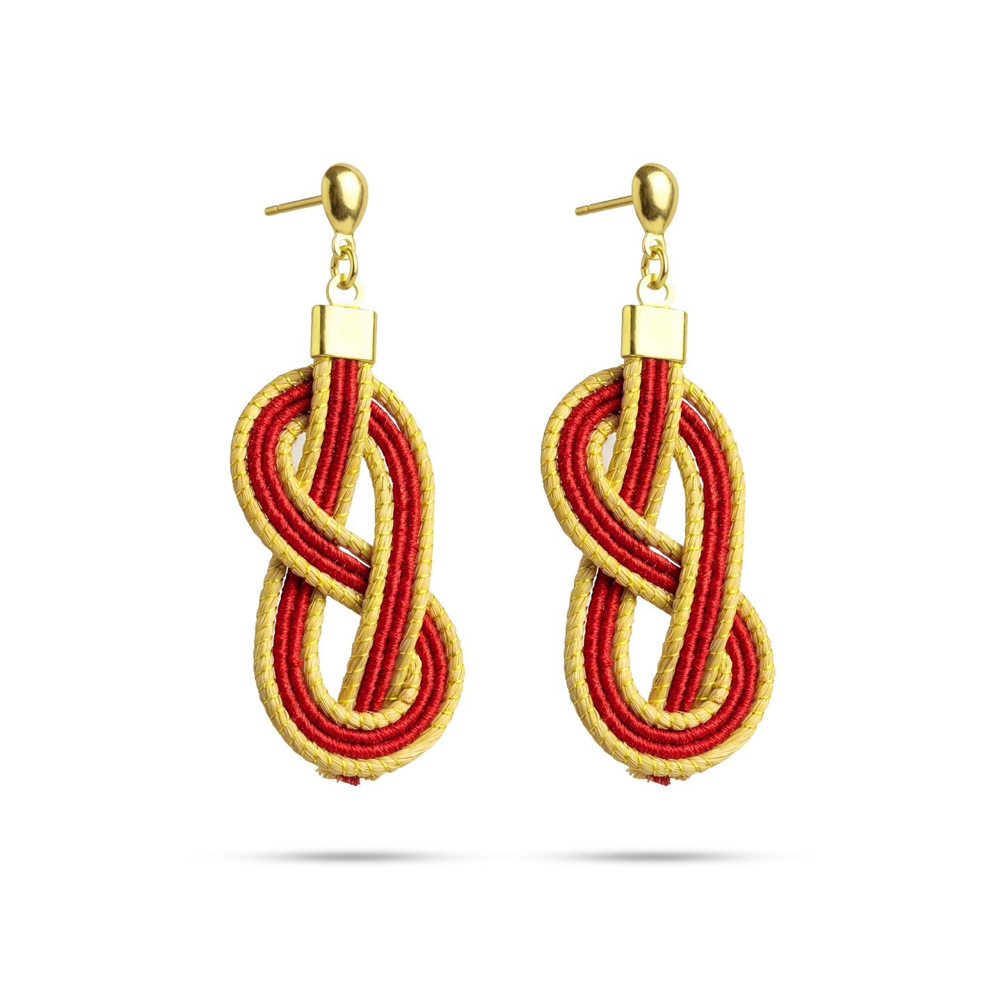Mother’s Day Pairing – Flame Red Linen Dress & Flame Knot Earrings