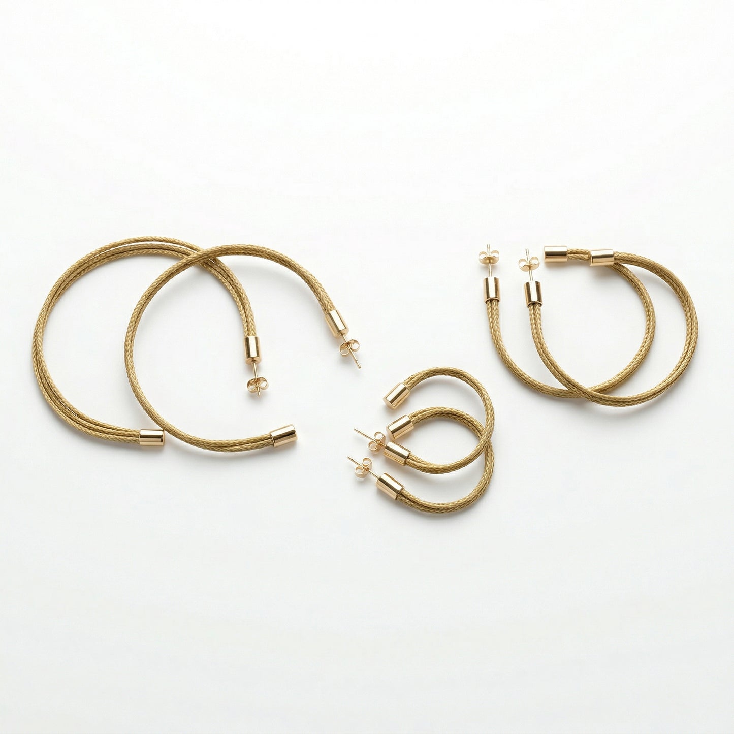 Golden Aura Classic Hoops