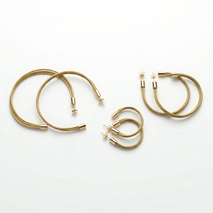 Golden Aura Classic Hoops
