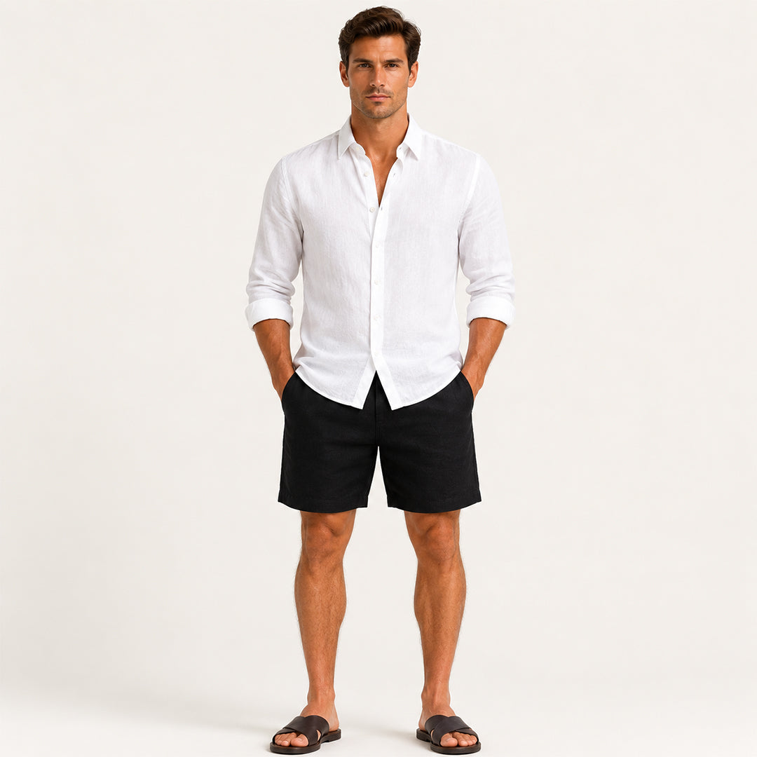 Biscayne Linen Shorts