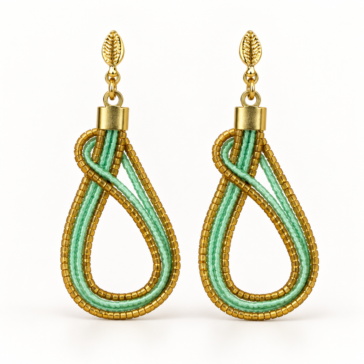 Vida Gota Verde Earrings