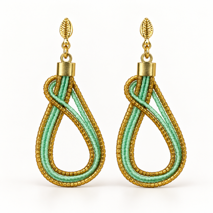 Vida Gota Verde Earrings