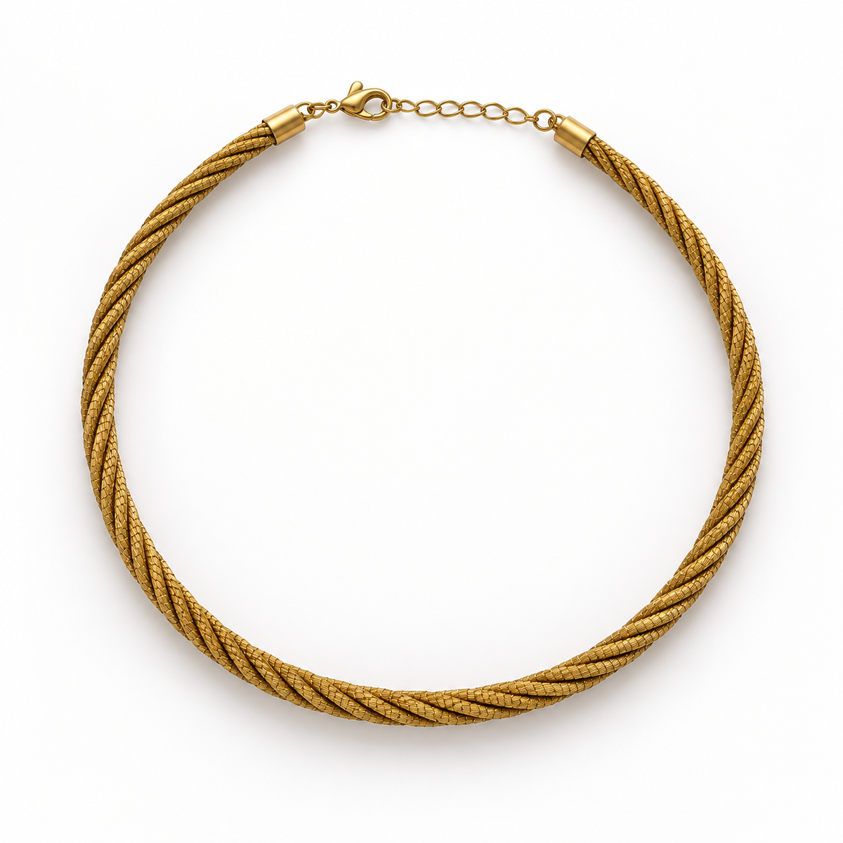 Vida Trança Dourada Golden Grass necklace - HELINN