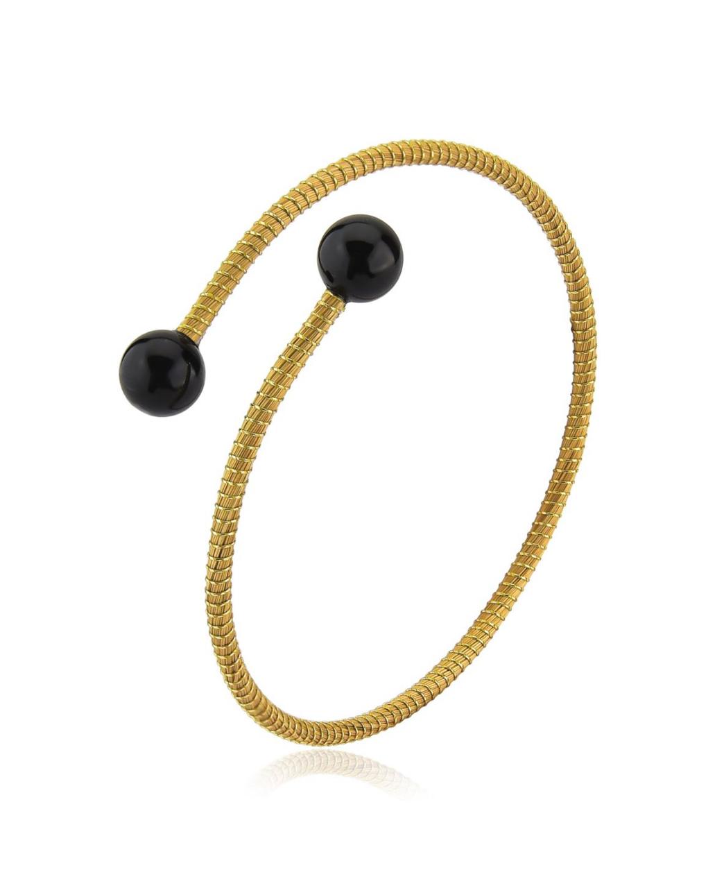 Golden Aura Noir Cuff