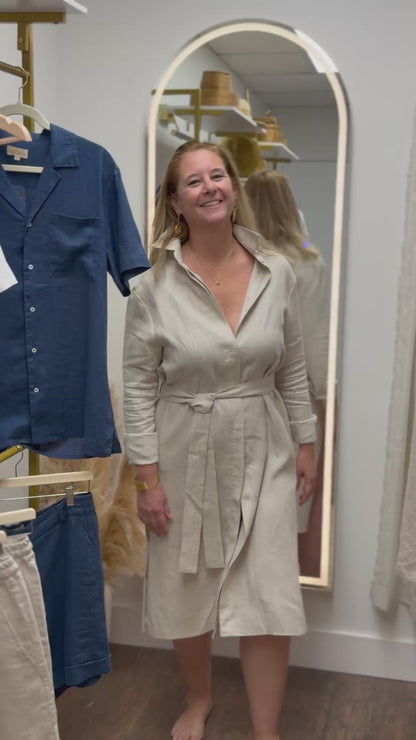Monroe Linen Shirt Dress