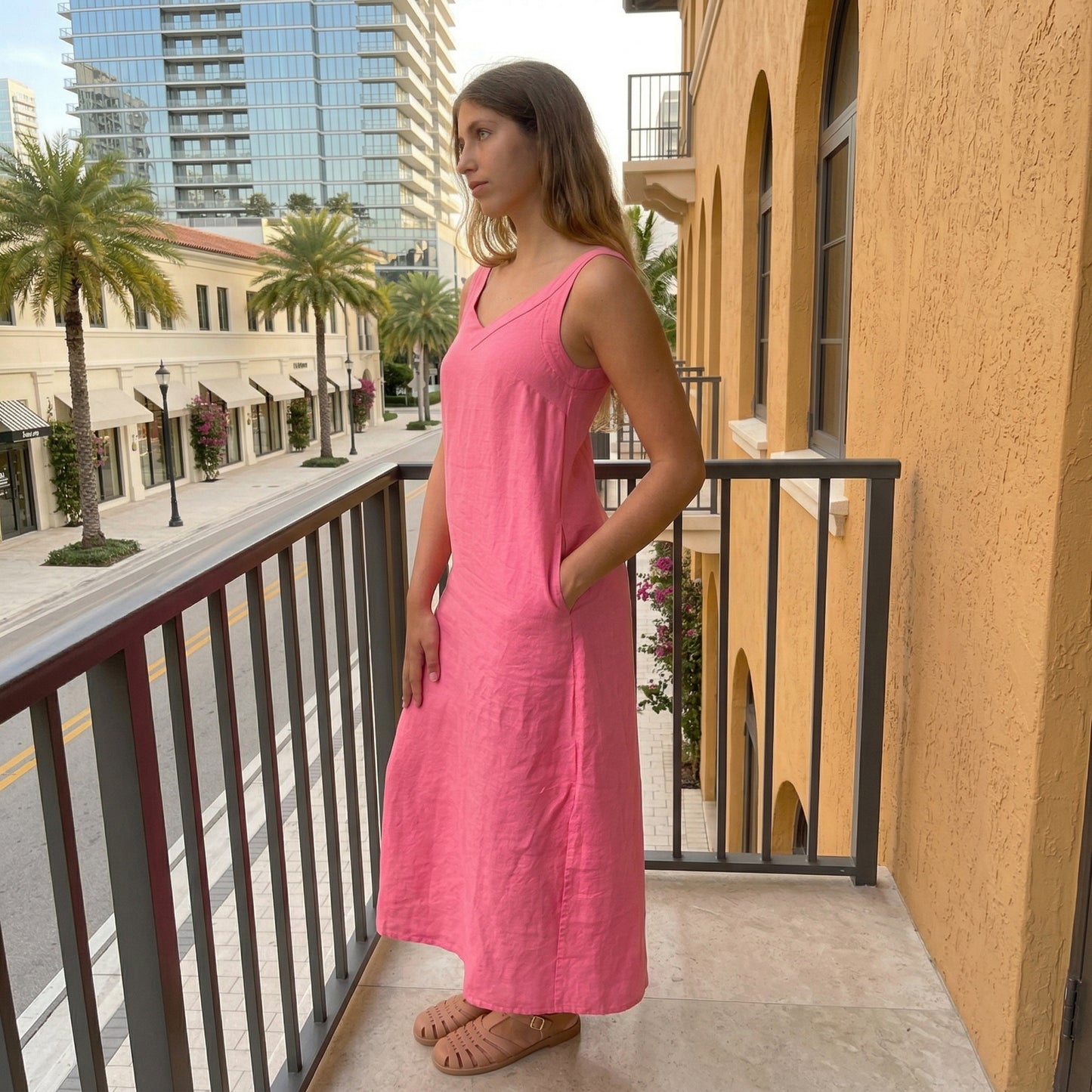 South Beach Linen Dress