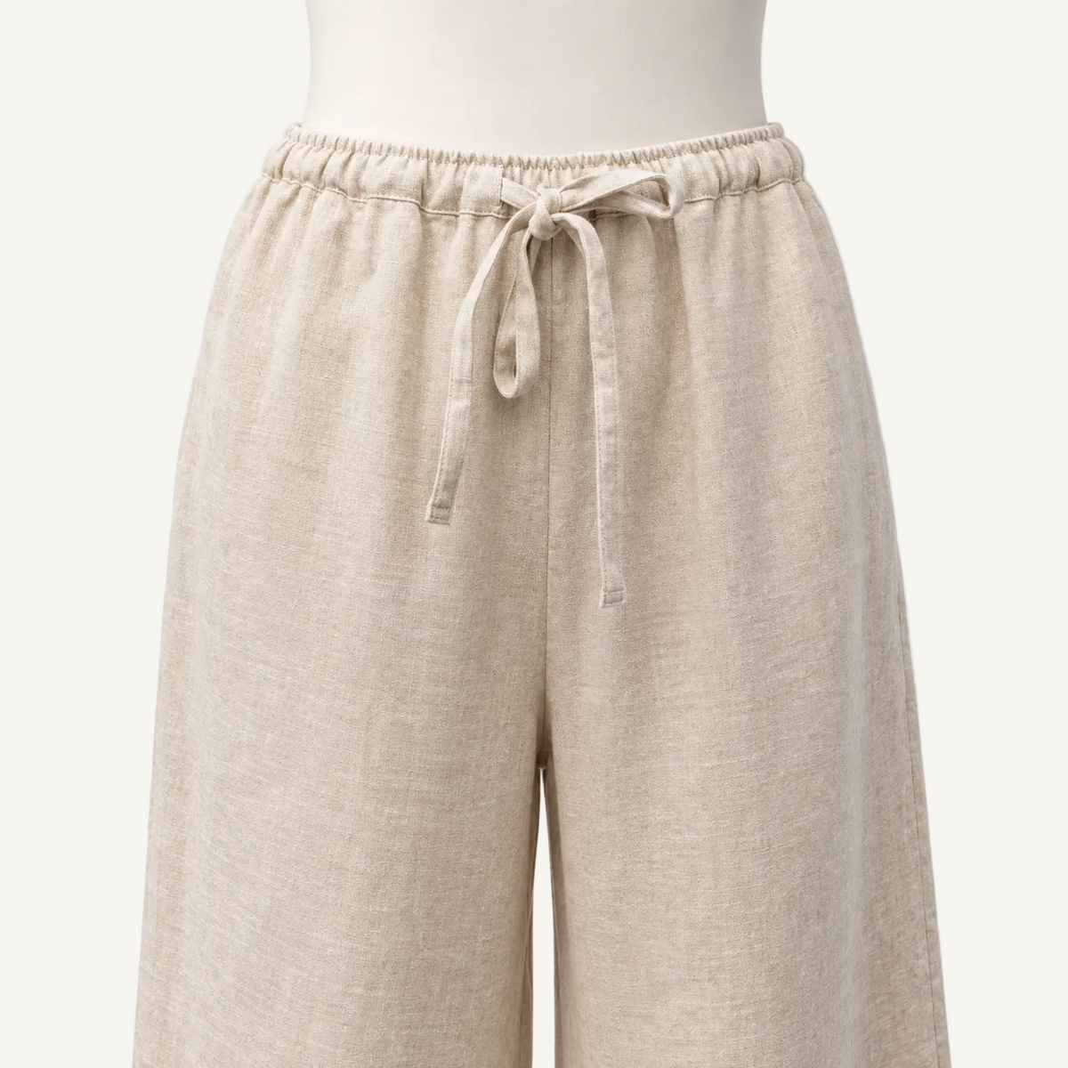 The Sunset Harbor Linen Pants, women's wide-leg European linen pants by HELINN