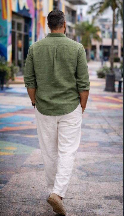Sunset Harbor Linen Pants